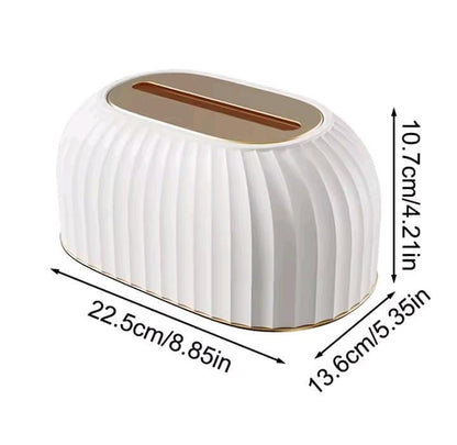 Light Luxury Tissue Box with Spring