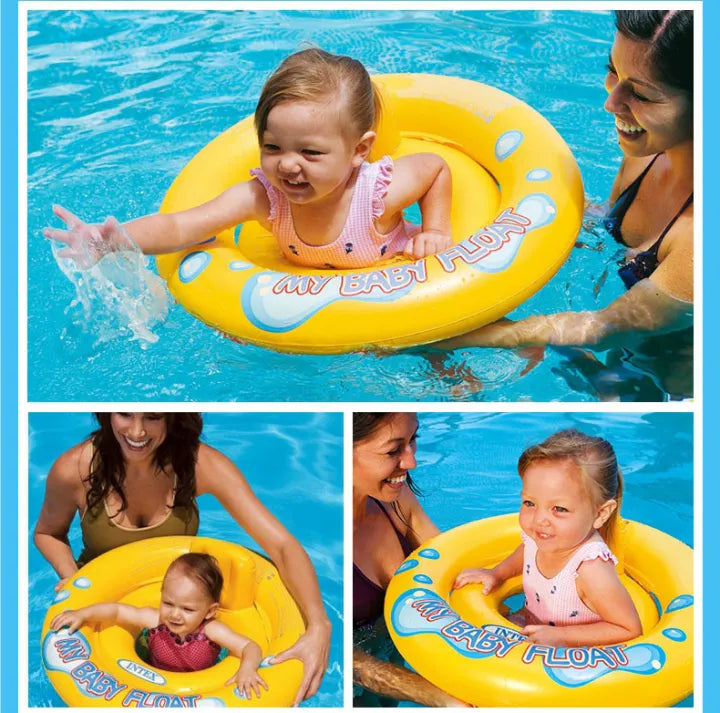 INTEX My Baby Float – Inflatable Baby Pool Float with Backrest (67cm)
