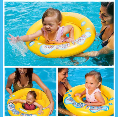 INTEX My Baby Float – Inflatable Baby Pool Float with Backrest (67cm)