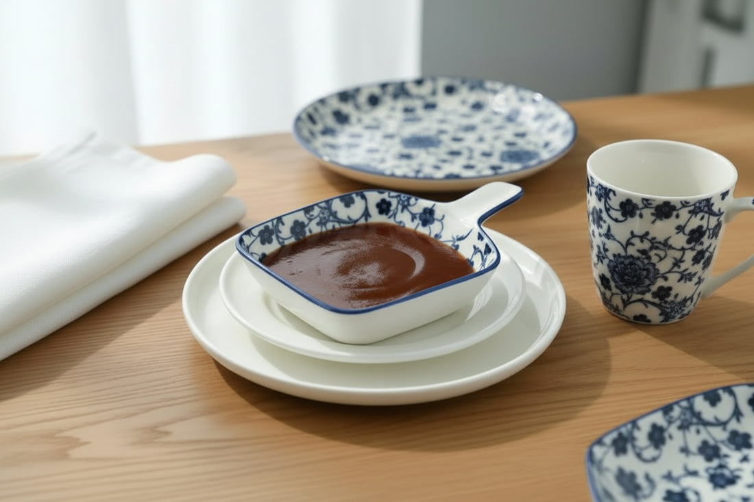 Danny Home Floral Design Ceramic Sauce Dish – 4.75 Inch - My Store