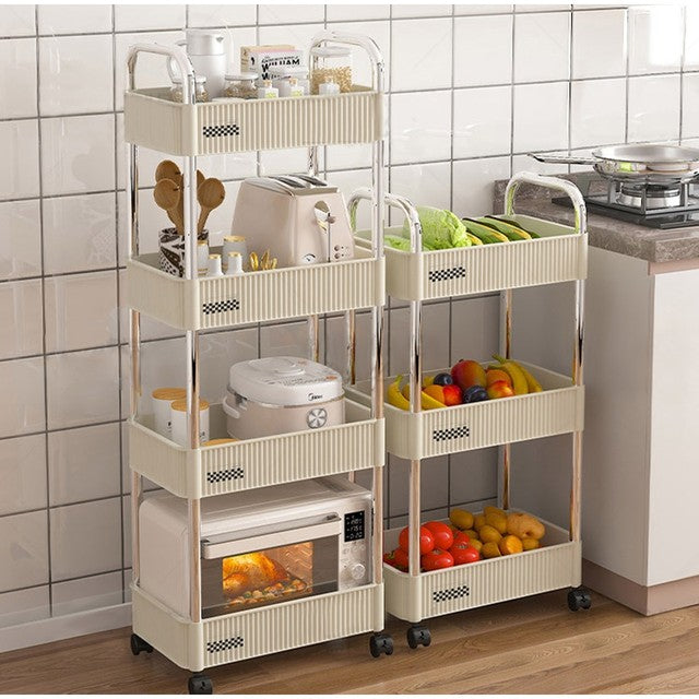 4-Layer Storage Rack Trolley - My Store