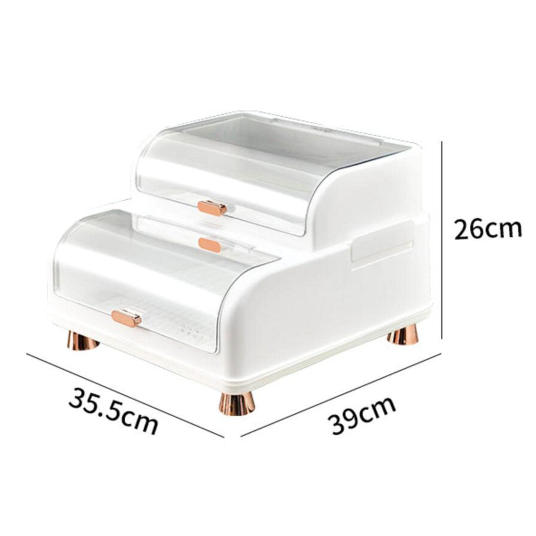 Multifunctional 2-Tier Dish Drying Rack with Dustproof Cover - My Store