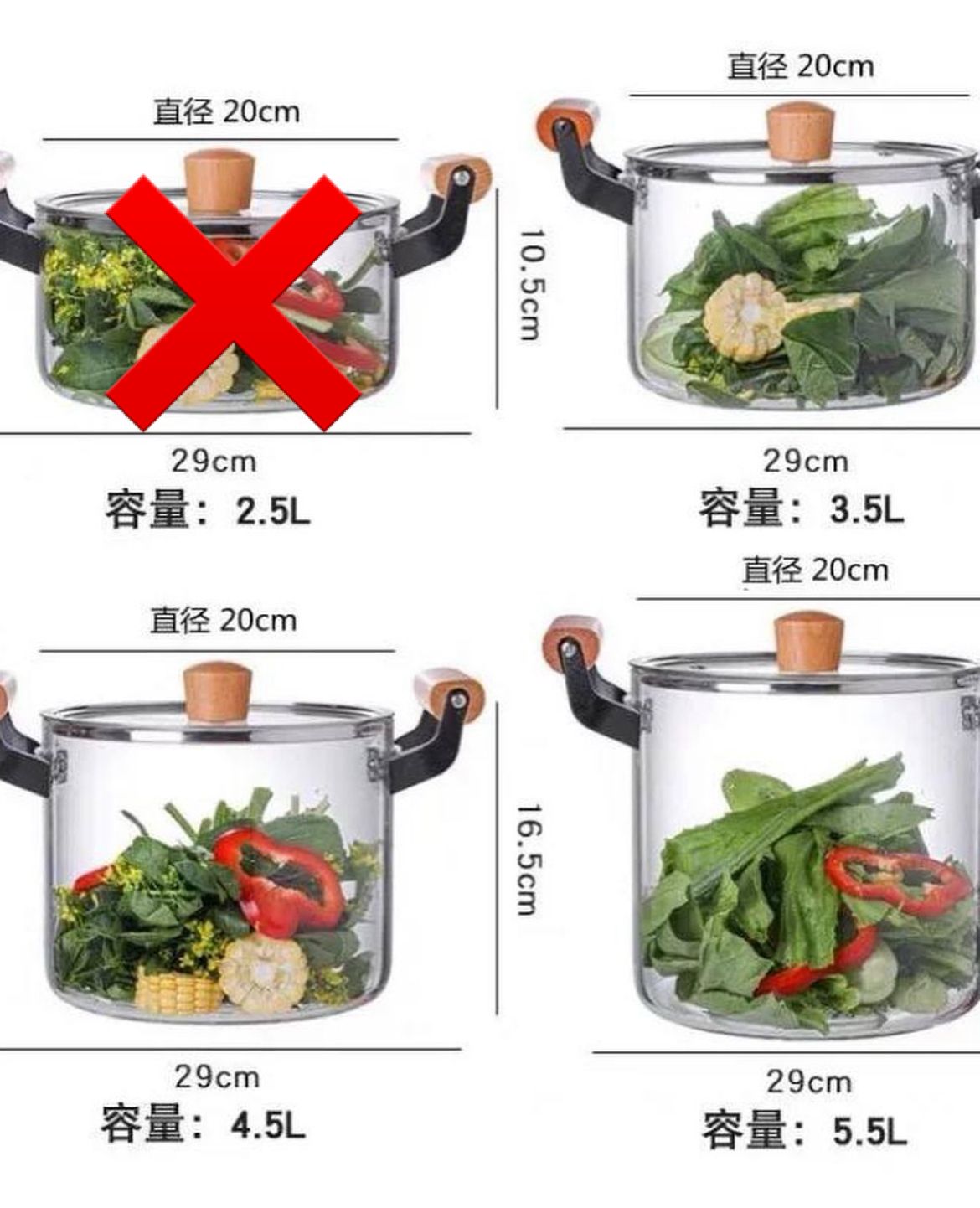 Heat Resistant Borosilicate Glass Cooking Pot - My Store
