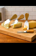 Bamboo Butter & Cheese Board Set with Glass Dome - My Store