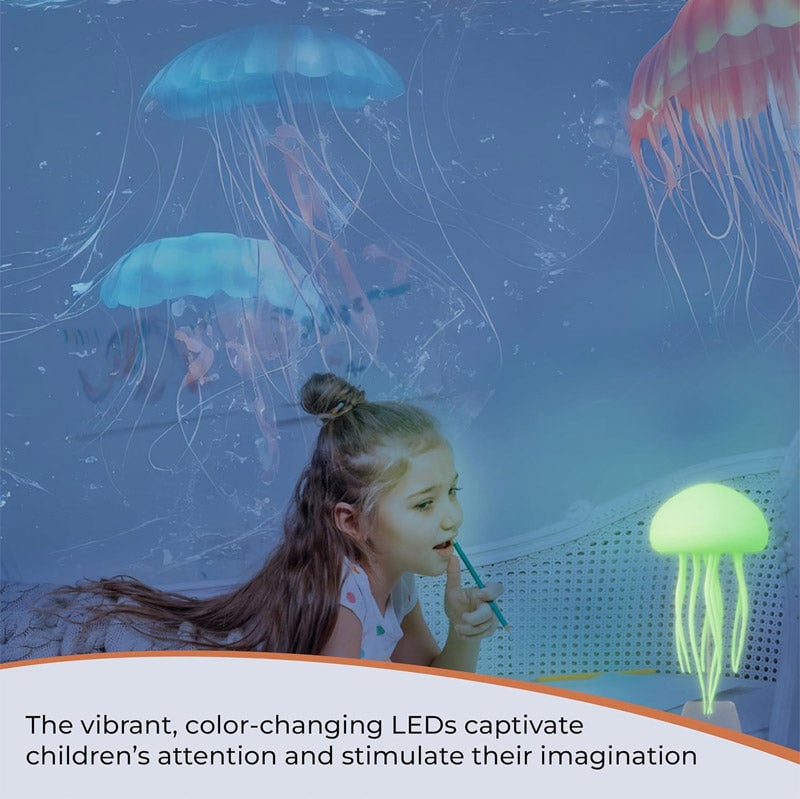 Aesthetic Gradient Swimming Jellyfish Lamp