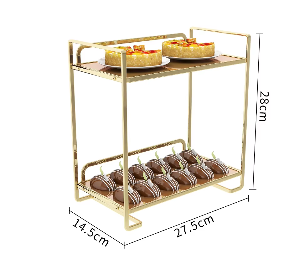 Elegant 2-Tier Multipurpose Display Rack - My Store