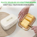 Butter Dish with Bamboo Base - My Store
