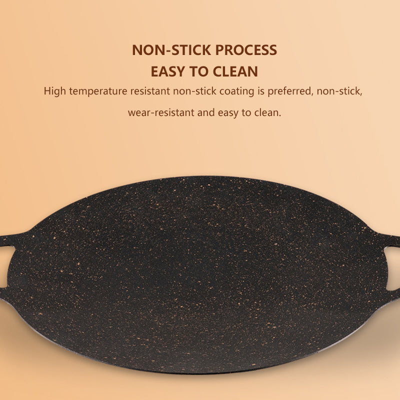 Multi-Griddle Tawa Iron Plate – Korean-Style Barbecue Grill (30cm) - My Store