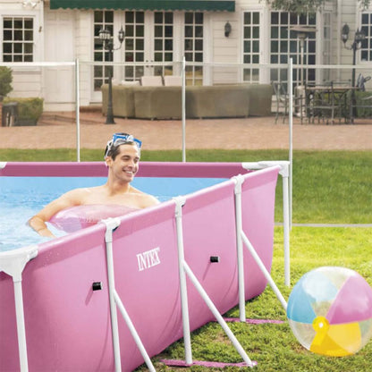 INTEX Metal Frame Swimming Pool – 8.5 ft x 5.3 ft x 26 in (259 × 161 × 66 cm)