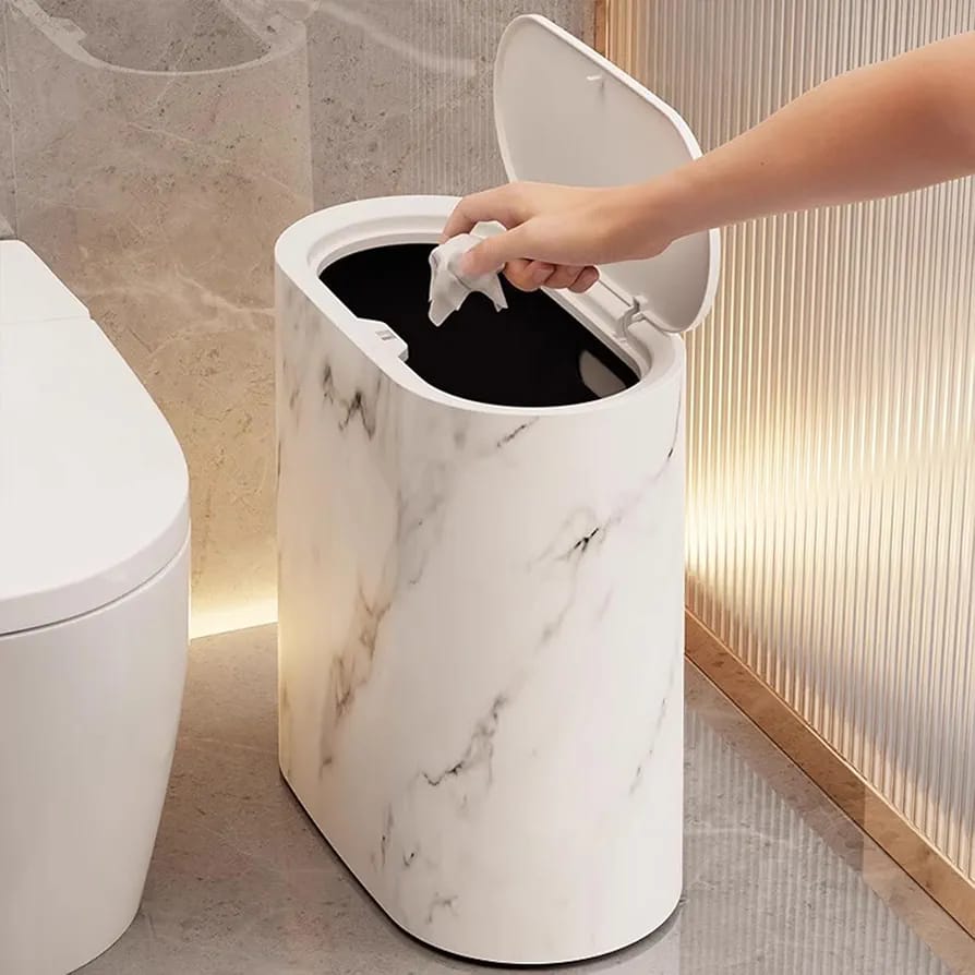 Luxury Slim Press-Top Trash Can - My Store