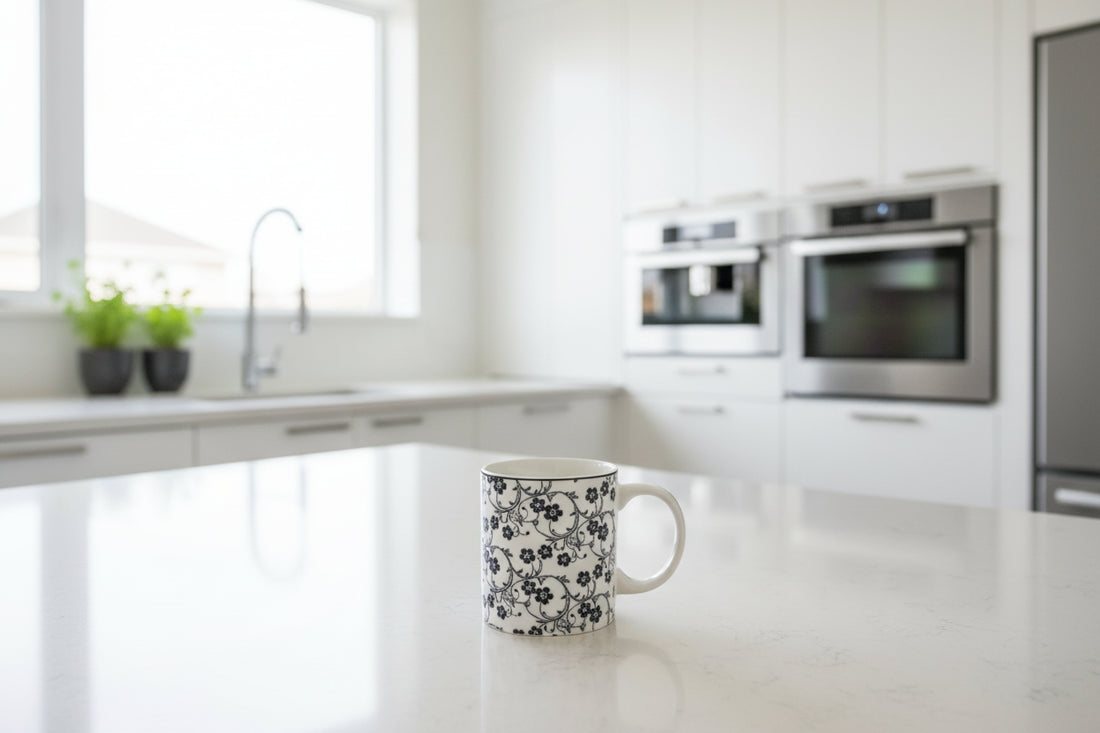 Danny Home Blue Floral Ceramic Coffee Mug - My Store