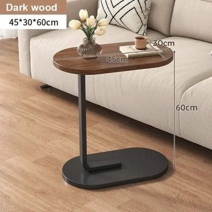 Modern C-Shaped Side Table | Space-Saving Sofa & Bedside Companion - My Store