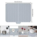 Silicone Dish Drying Mat with Self-Draining Lip - My Store