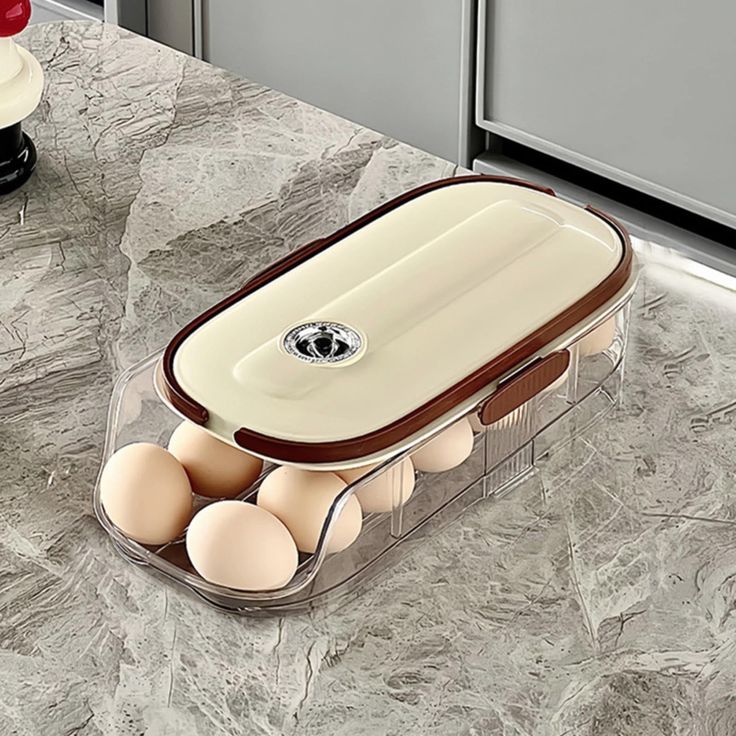 Rolling Auto-Fill Tiered Egg Storage Box - My Store
