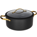 Danny Home Luxury Non-Stick Aluminum Casserole with Glass Lid - My Store