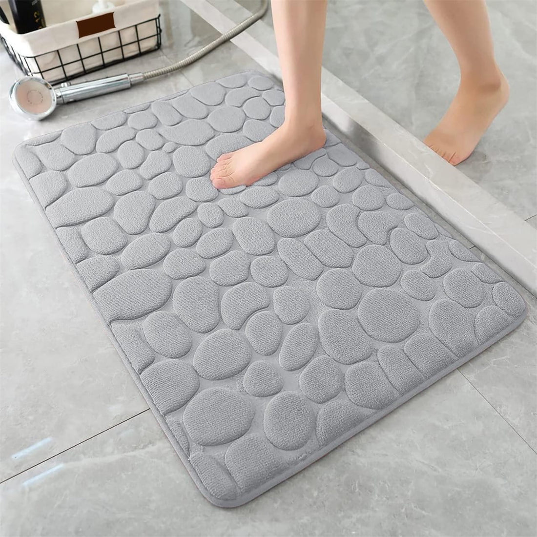 Pebble Stone Embossed Water Absorbent Anti-Slip Door Mat - My Store
