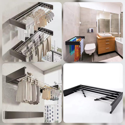 Wall Mounted Foldable Towel Rack