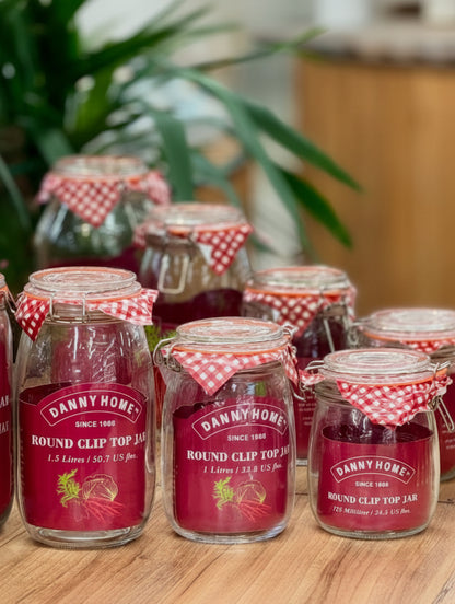 Danny Home Clip Top Glass Storage Jar Collection