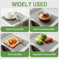 Silicone Dish Drying Mat with Self-Draining Lip - My Store
