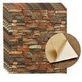 🧱 3D Rustic Brick Wall Stickers – Self-Adhesive PVC Foam Wallpape - My Store