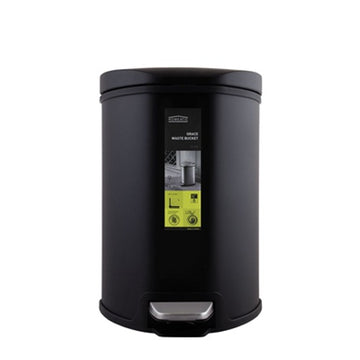 Stainless Steel Hydraulic Pedal Dustbin – 3 Colors (5L & 9L)