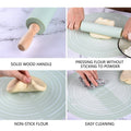 Non-Stick Silicone Dough Mat & Adjustable Rolling Pin Set - My Store