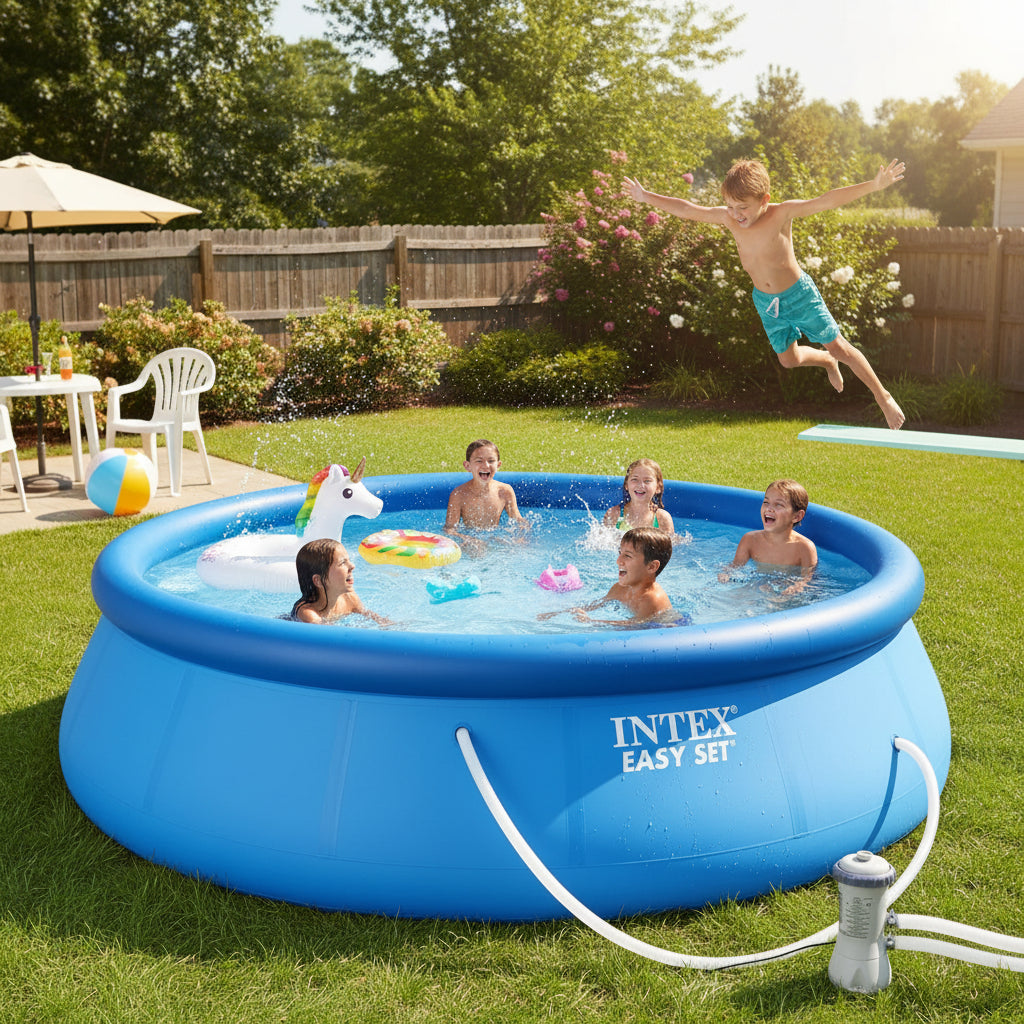 INTEX® Easy Set Inflatable Swimming Pool (457 × 84 cm)