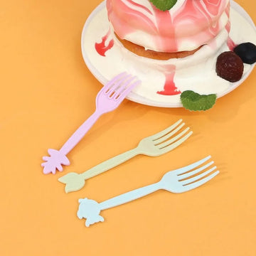🍴 Cute Animal Head Reusable Fruit Forks (20+ Pcs Set)