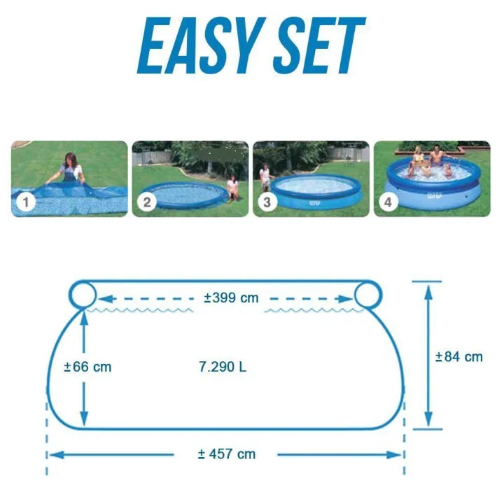 INTEX® Easy Set Inflatable Swimming Pool (457 × 84 cm)
