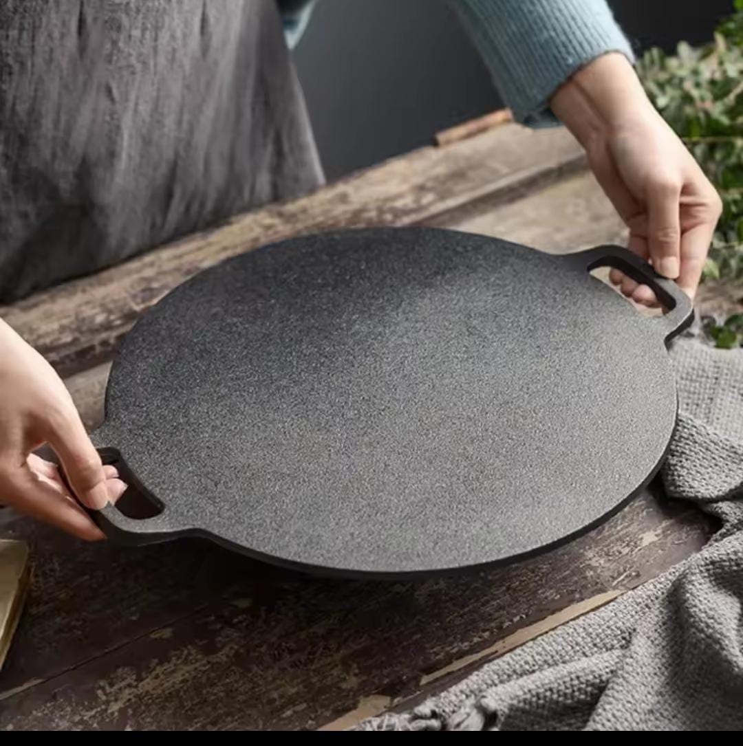 Multi-Griddle Tawa Iron Plate – Korean-Style Barbecue Grill (30cm) - My Store
