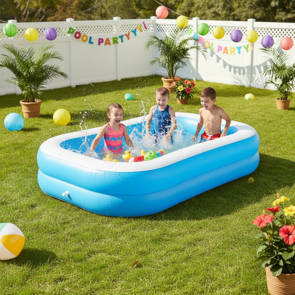 INTEX Swim Center Family Inflatable Pool (103" x 69" x 22")