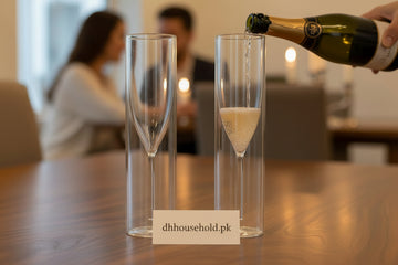 Double-Walled Borosilicate Glass Champagne Flute Set – Pack of 2 - My Store