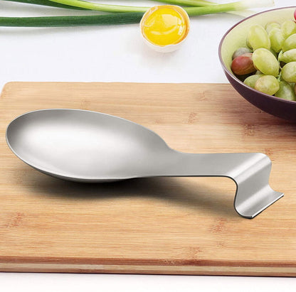 Large Stainless Steel Spoon & Utensil Rest