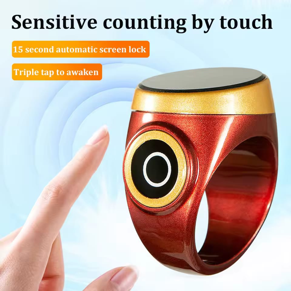 1Pc Smart Tasbih Tally Counter Ring - My Store
