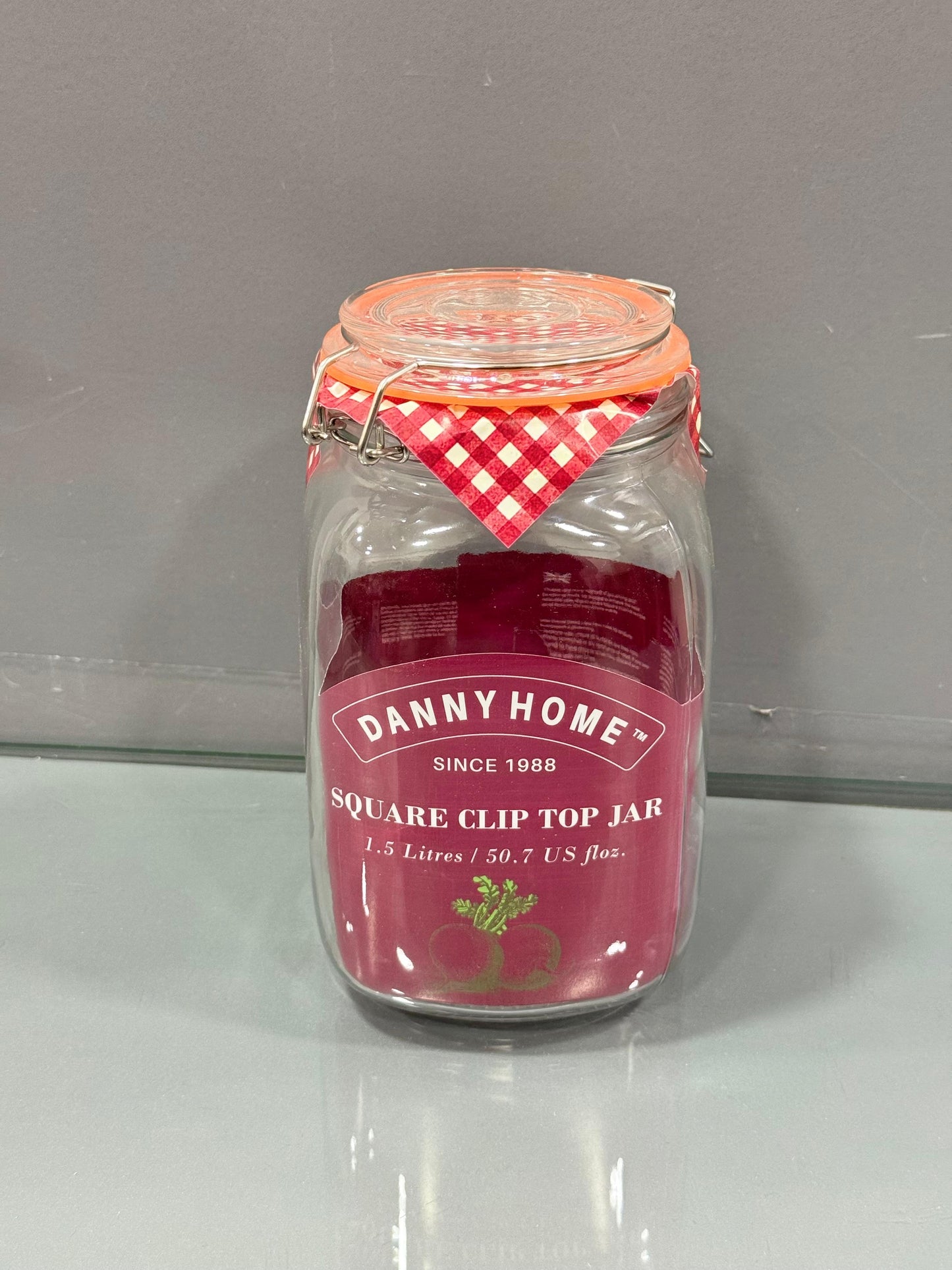 Danny Home Round Clip Top Glass Storage Jar Collection