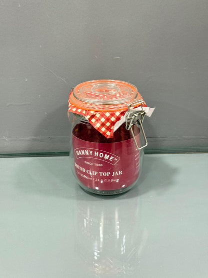 Danny Home Round Clip Top Glass Storage Jar Collection