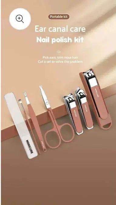 8-Piece Professional Splash-Proof Manicure & Pedicure Set