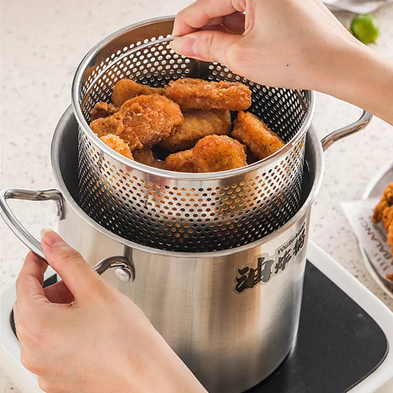 Stainless Steel Induction Pasta Pot with Steamer Insert & Lid – 3.5L - My Store