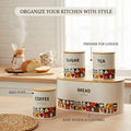 4-Piece Food & Passion Kitchen Storage Set - My Store