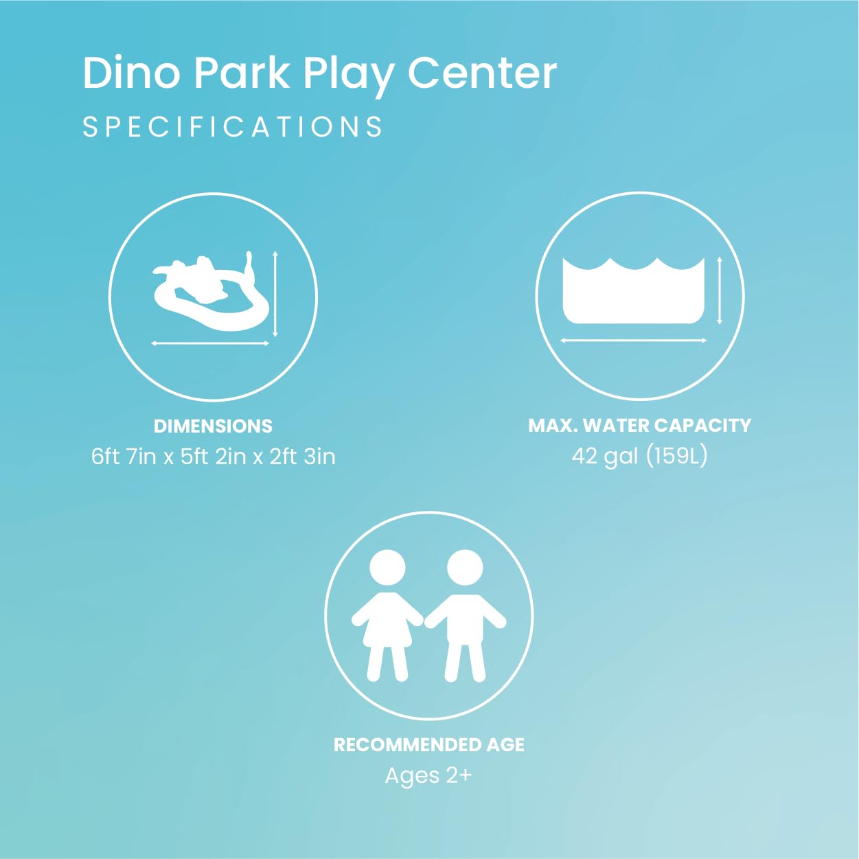 Intex Dino Park Inflatable Play Center & Kids Pool