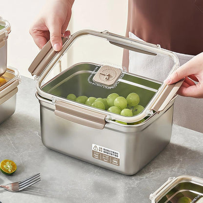 Lock & Store Stainless Steel Food Container Set – 3 Pieces