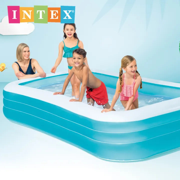 Intex Swim Center Rectangular Family Inflatable Pool (120" x 72" x 22")