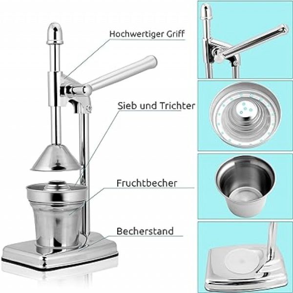 Stainless Steel Manual Citrus Juicer Press