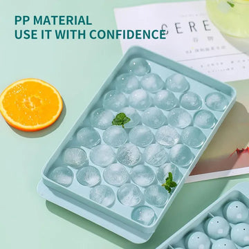 32-Grid Spherical Ice Ball Maker with Lid