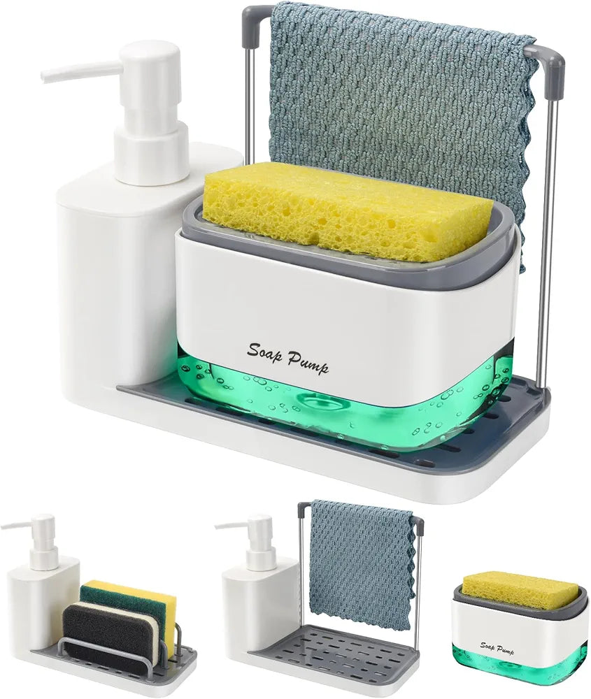 5-in-1 Organizer for Kitchen Sink Countertop Storage Organize - Useful Kitchen Gadget