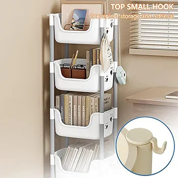 3-Tier Rolling Storage Rack with Wheels - My Store