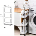 4-Tier Rolling Storage Cart (Slim & Extra-Wide) - My Store