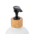 Premium: Luxe Glass Soap Dispenser Set with Bamboo Pumps & Organizing Tray (Set of 2) - My Store