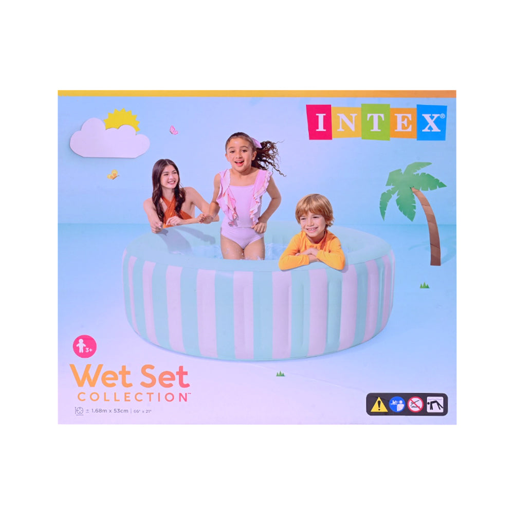 Intex Wet Set Collection Inflatable Striped Family Pool (66" x 21")