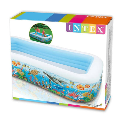 INTEX Tropical Reef Family Inflatable Pool (120" x 72" x 22")